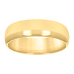 10kt Yellow Gold Unisex 6mm Comfort-Fit Wedding Band Ring Size 8 - SLV-40649