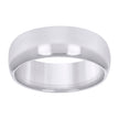 10kt White Gold Unisex 6mm Comfort-Fit Wedding Band Ring Size 10 - SLV-40657