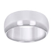 10kt White Gold Unisex 8mm Comfort-Fit Wedding Band Ring Size 8 - SLV-40680
