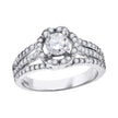 925 Sterling Silver Womens Cubic Zirconia Fashion Engagement Ring Size 9 - SLV-42452