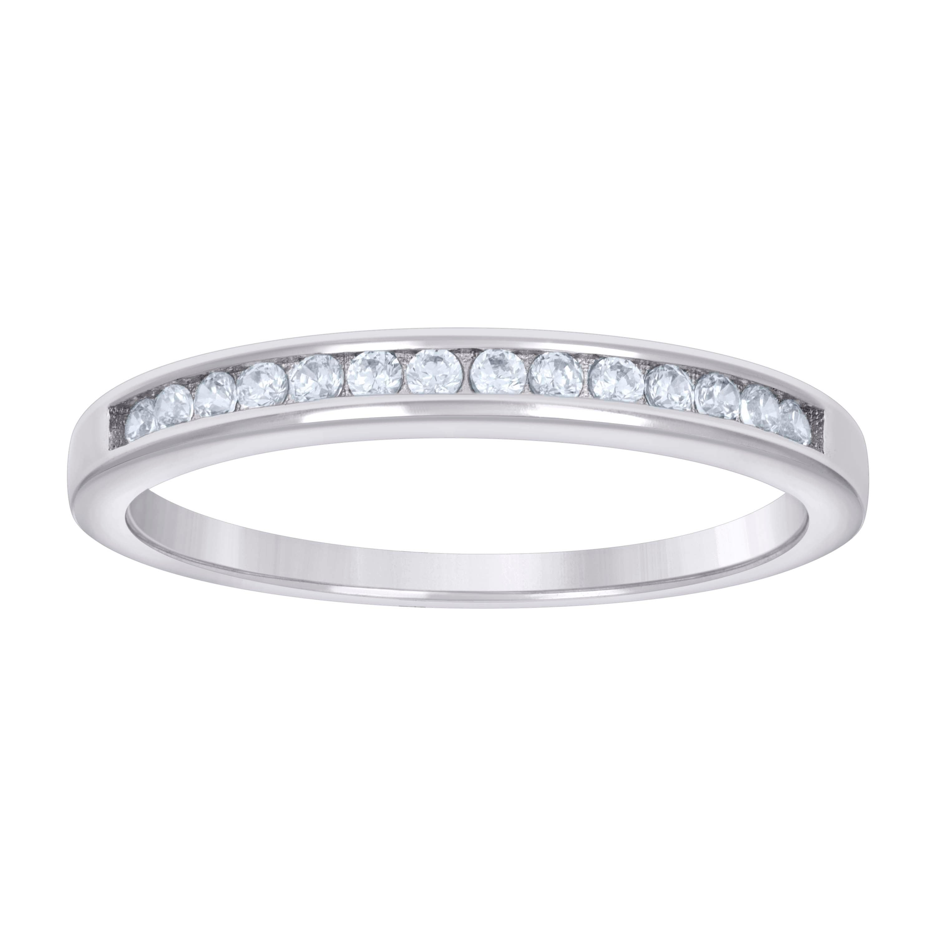 925 Sterling Silver Womens Cubic-Zirconia Fashion Ring Size 7 - SLV-42725