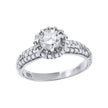 925 Sterling Silver Womens Cubic Zirconia Engagement Ring Size 6