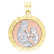 10kt Gold Tri-Color Unisex Communion Religious Charm Pendant