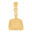 10kt Yellow Gold Mens Dustpan Charm Pendant