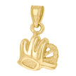 10kt Yellow Gold Unisex Baseball Glove Ball Sports Charm Pendant