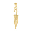10kt Yellow Gold Unisex Umbrella Tools Charm Pendant