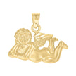 10kt Yellow Gold Unisex Cupid Angel Religious Charm Pendant