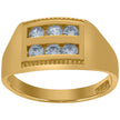 10kt Yellow Gold Childs Cubic Zirconia CZ Baby Band Ring