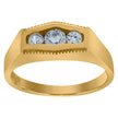 10kt Yellow Gold Childs Cubic Zirconia CZ Baby Band Ring