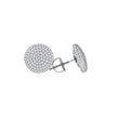 925 Sterling Silver Womens Cubic Zirconia Round Stud Earrings