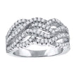 925 Sterling Silver Womens Cubic-Zirconia Infinity Fashion Ring Size 8 - SLV-52184
