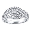 925 Sterling Silver Womens Cubic-Zirconia Marquise Head Fashion Ring Size 7 - SLV-52252