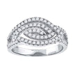 925 Sterling Silver Womens Cubic-Zirconia Marquise Head Fashion Ring Size 8 - SLV-52254