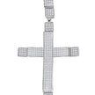 925 Sterling Silver Unisex CZ Cross Religious Charm Pendant