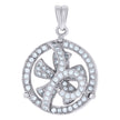 925 Sterling Silver Women Cubic-Zirconia Fashion Charm Pendant 