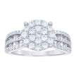 925 Sterling Silver Womens Cubic-Zirconia Round Head Fashion Ring Size 10 - SLV-57134