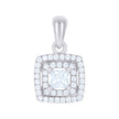 925 Sterling Silver Womens Cubic-Zirconia Fashion Charm Pendant