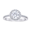 925 Sterling Silver Womens Cubic Zirconia Halo Ring Size 6