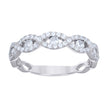 925 Sterling Silver Womens Cubic-Zirconia Infinity Fashion Ring Size 9 - SLV-57310
