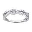 925 Sterling Silver Womens Cubic-Zirconia Infinity Fashion Ring Size 8 - SLV-57345