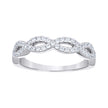 925 Sterling Silver Womens Cubic-Zirconia Infinity Fashion Ring Size 9 - SLV-57346