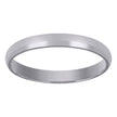 14Kt White Gold Unisex Dome Polished Comfort-Fit 3Mm-Size -10 Wedding Engagement Band Ring - SLV-58547