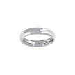 14Kt White Gold Unisex Dome Polished Comfort-Fit 4Mm-Size 7 Wedding Engagement Band Ring - SLV-58554