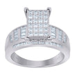 925 Sterling Silver Womens Baguette Cubic-Zirconia Cinderella Ring Size 8 - SLV-59374