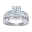 925 Sterling Silver Womens Cubic Zirconia Cinderella Ring Size 7 - SLV-60845
