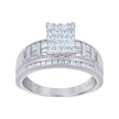 925 Sterling Silver Womens Cubic Zirconia Cinderella Ring Size 8 - SLV-60846