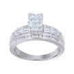 925 Sterling Silver Womens Cubic Zirconia Cinderella Ring Size 10 - SLV-105870