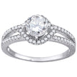 925 Sterling Silver Womens Cubic Zirconia Fashion Ring Size 8 - SLV-60995