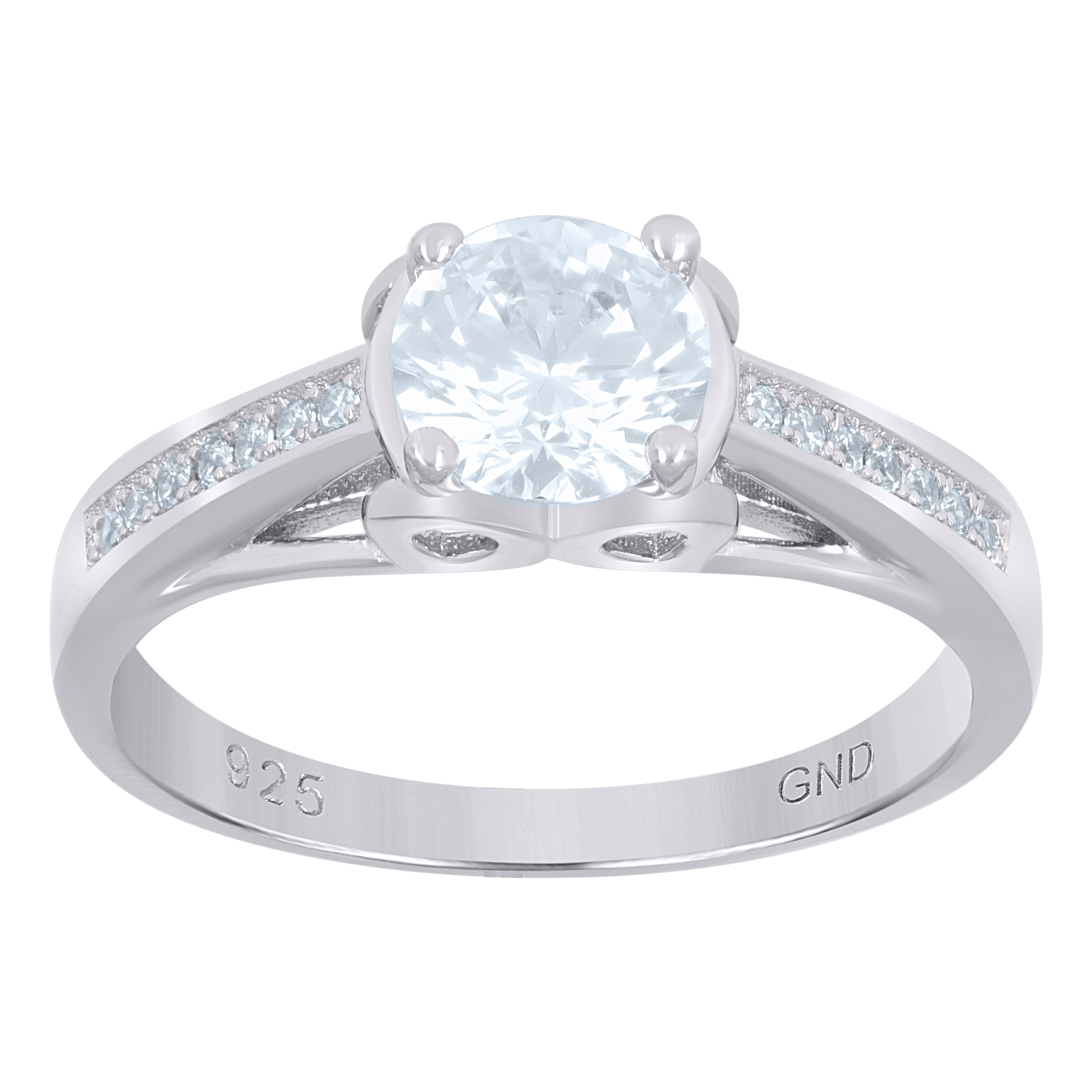 925 Sterling Silver Womens Cubic-Zirconia Fashion Ring Size 9 - SLV-64577