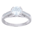 925 Sterling Silver Womens Cubic-Zirconia Fashion Ring Size 9 - SLV-64577