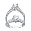 925 Sterling Silver Cubic Zirconia Size-7 Womens Anniversary Promise Wedding Band Engagement Ring - SLV-64580