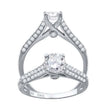 925 Sterling Silver Cubic Zirconia Size-8 Womens Anniversary Promise Wedding Band Engagement Ring - SLV-64581