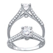 925 Sterling Silver Cubic Zirconia Size-9 Womens Anniversary Promise Wedding Band Engagement Ring - SLV-64582