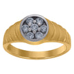 10kt Two-Tone Gold Cubic Zirconia Baby Ring