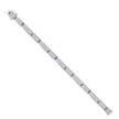 925 Sterling Silver Unisex Micropave Cubic Zirconia Link Bracelet