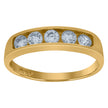 10kt Yellow Gold Childs Cubic Zirconia CZ Baby Band Ring