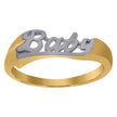 10kt Two-Tone Gold Baby Ring 