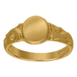 10kt Yellow Gold Baby Signet Baby Ring 