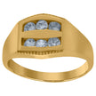 10kt Yellow Gold Baby Cubic-Zirconia Baby Ring 