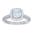 925 Sterling Silver Womens Princess Cut Cubic-Zirconia Fashion Bridal Ring Size 7 - SLV-68649
