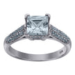 925 Sterling Silver Womens CZ Size-8 Princess-Cut Square Center Stone Bridal Wedding Engagement Anniversary Band Ring - SLV-68682