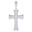 925 Sterling Silver Unisex CZ Cross Religious Charm Pendant