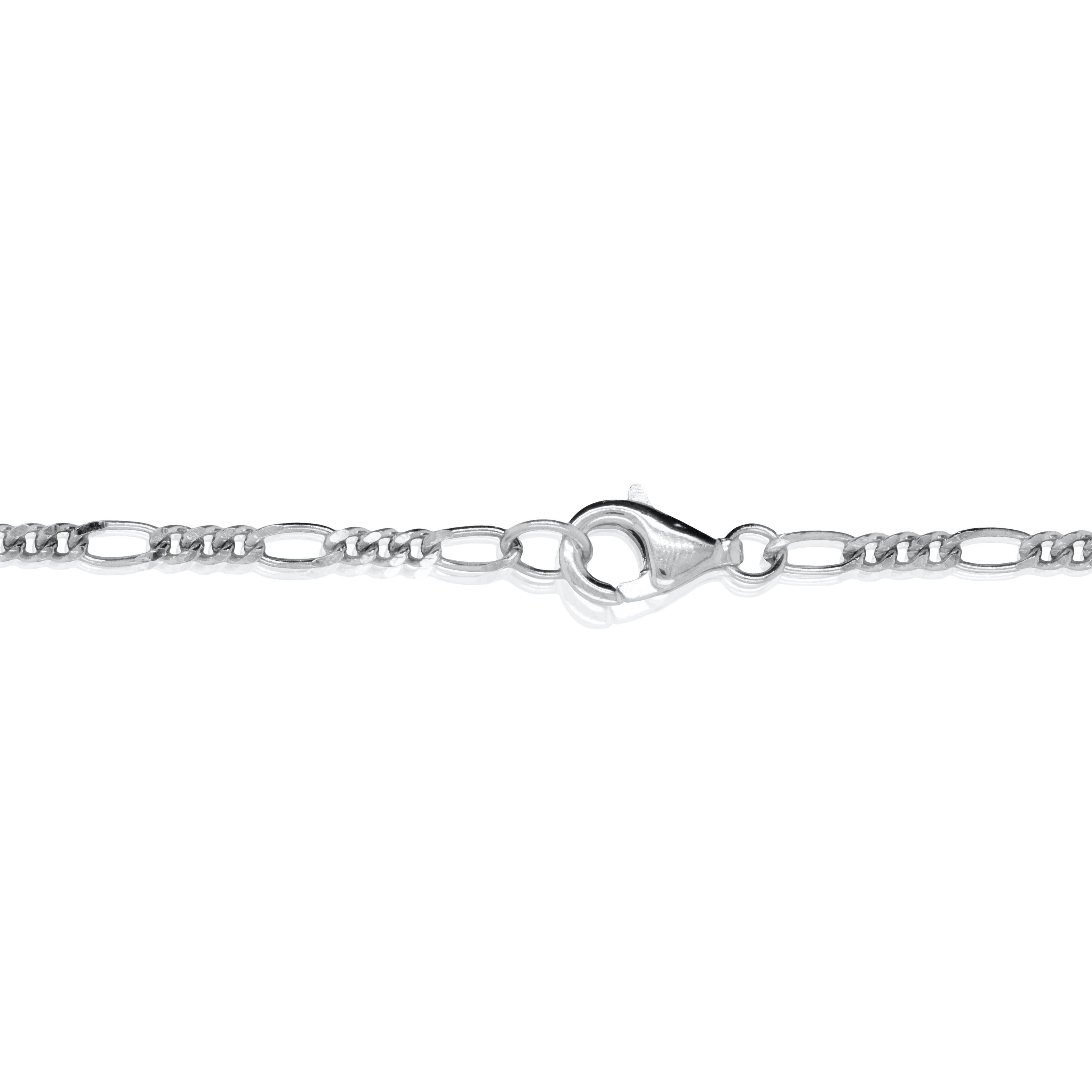 Rhodium Plated Black Onyx Tag Necklace