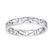 925 Sterling Silver Womens Scroll Pattern Fashion Ring Size 6