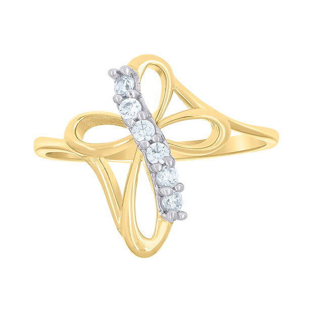 14Kt Gold Cz Ring