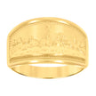 14Kt Gold Womens Two-Tone Last Supper Sz7 Religious Band Ring